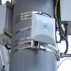 5G cellular repeaters on the pole